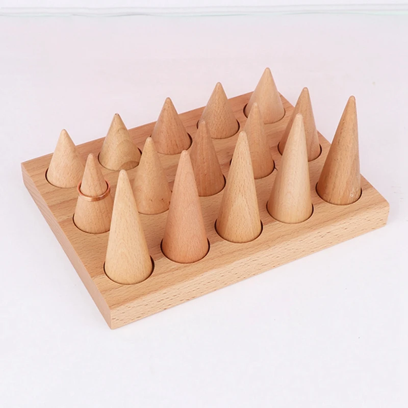 

Multifunction Ring Display Tray Jewellery Storage Holder & Portable Wooden Bracelet Bangle Necklace Display Stand