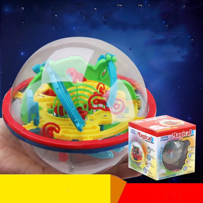 100 уровней 3D летающее блюдце волшебный Интеллектуальный пазл шар лабиринт игра