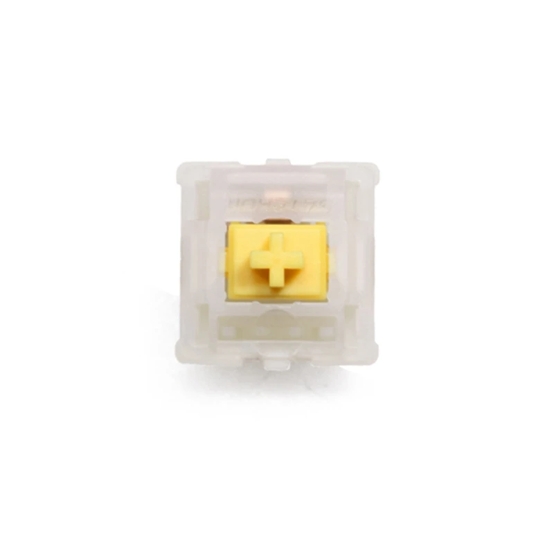 

Gateron Switches Milky Switch Housing Yellow Compatible for MX Mechanical Keyboard Switch 5pins 50g Switches