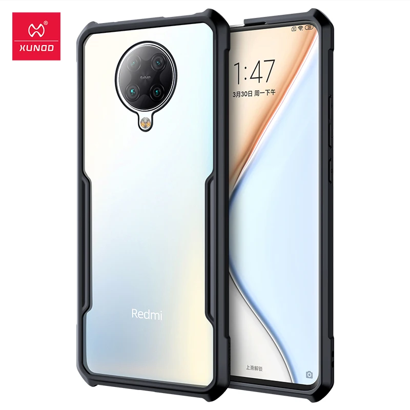 Чехол Xundd для Xiaomi Poco F2 Pro противоударный прозрачный чехол защитный телефона Redmi K30