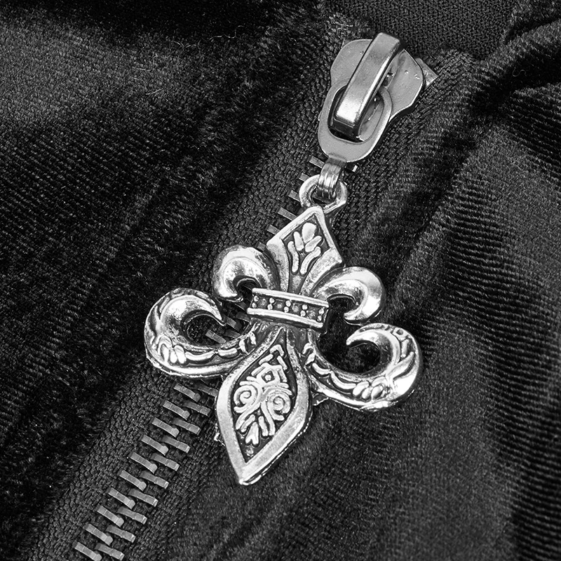 Женское длинное платье с капюшоном в стиле панк готическое Черное вечернее