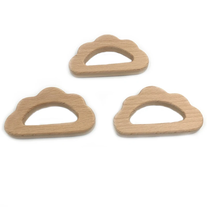 Органические деревянные облака из бука искусственное зубное кольцо деревянная