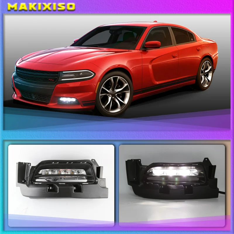 2 шт. светодиодный ные фары для Dodge Charger 2015-up Автомобильные ангельские глазки