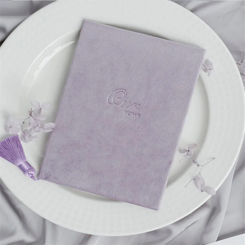 Бархатный Чехол с кистями романтическая свадебная книга Свадебный Ретро подарок