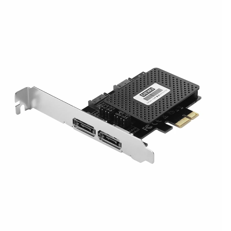 PCI Express PCI-E 1X к 2 ESATA + SATA3 Расширительная карта для ASMedia поддерживает горячую замену
