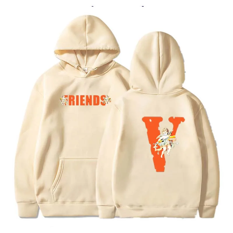 

Свитшот VLONE мужской/женский, худи из хлопка, Повседневная Толстовка, унисекс