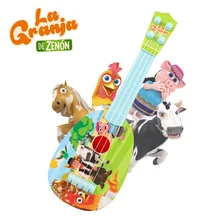 La Granja De Zenon 32CM 미니 사이즈 우쿨렐레 악기 어린이를위한 장난감 초보자 작은 기타 완구 Zenon 농장 완구