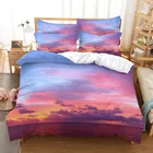 Постельное белье Sunset In The Sky, комплект с пододеяльником и 3d Цифровым принтом, постельное белье, модный дизайн, одеяло, Комплект постельного белья