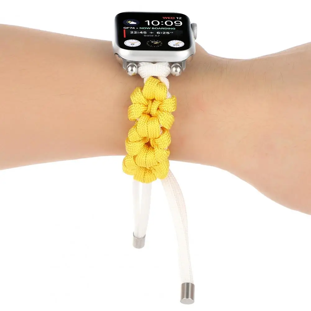 

Watch Belt Breathable Adjustable Braided Smart Wristwatch Band Replacement for iWatch 6/SE/5/4/3/2/1
