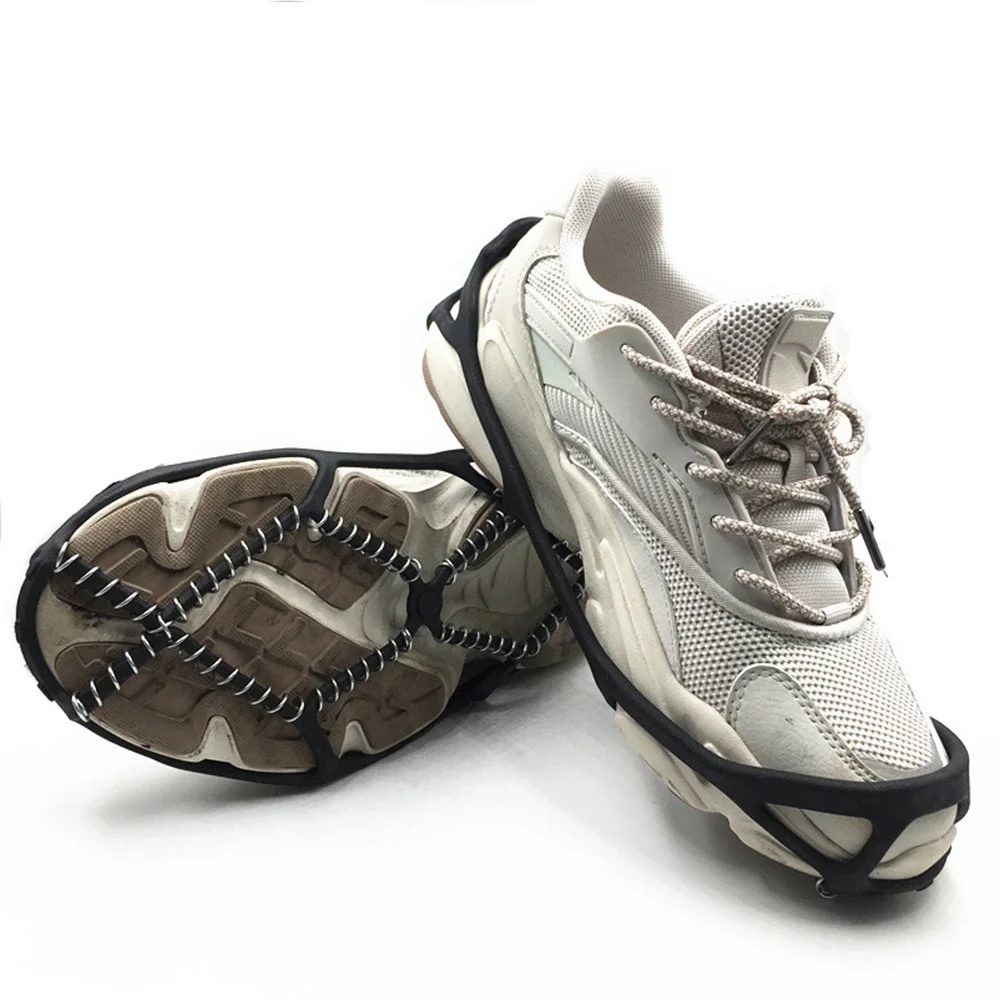 

1 Pair Non-slip Crampons Ice Grip ice snow route camping Outdoor Sports Shoe Cover Walk Traction Cleats ice Crampon Shoe Covers