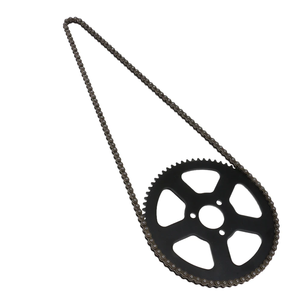 

25H 68 Tooth Rear Sprocket 68 Links Chain for 49cc 2 Stroke Motorcross ATV