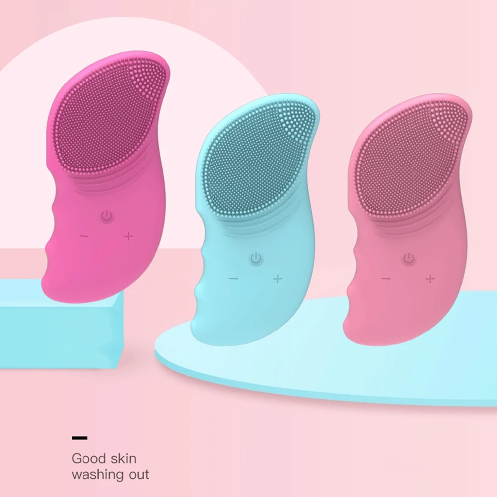 Face Cleansing Brush Electric Vibrator Facial Deep Washing Pore and Blackhead Cleaning Tools | Красота и здоровье