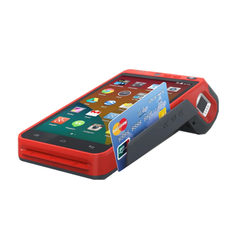 Портативный терминал Android Pos System с 5 "сенсорным экраном 4G WIFI NFC Встроенный