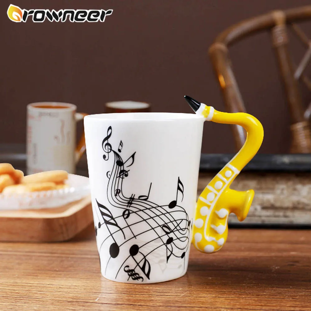 240 мл/400 мл Творческий Музыка Кружка гитара скрипка фортепиано Форма Керамика Чай