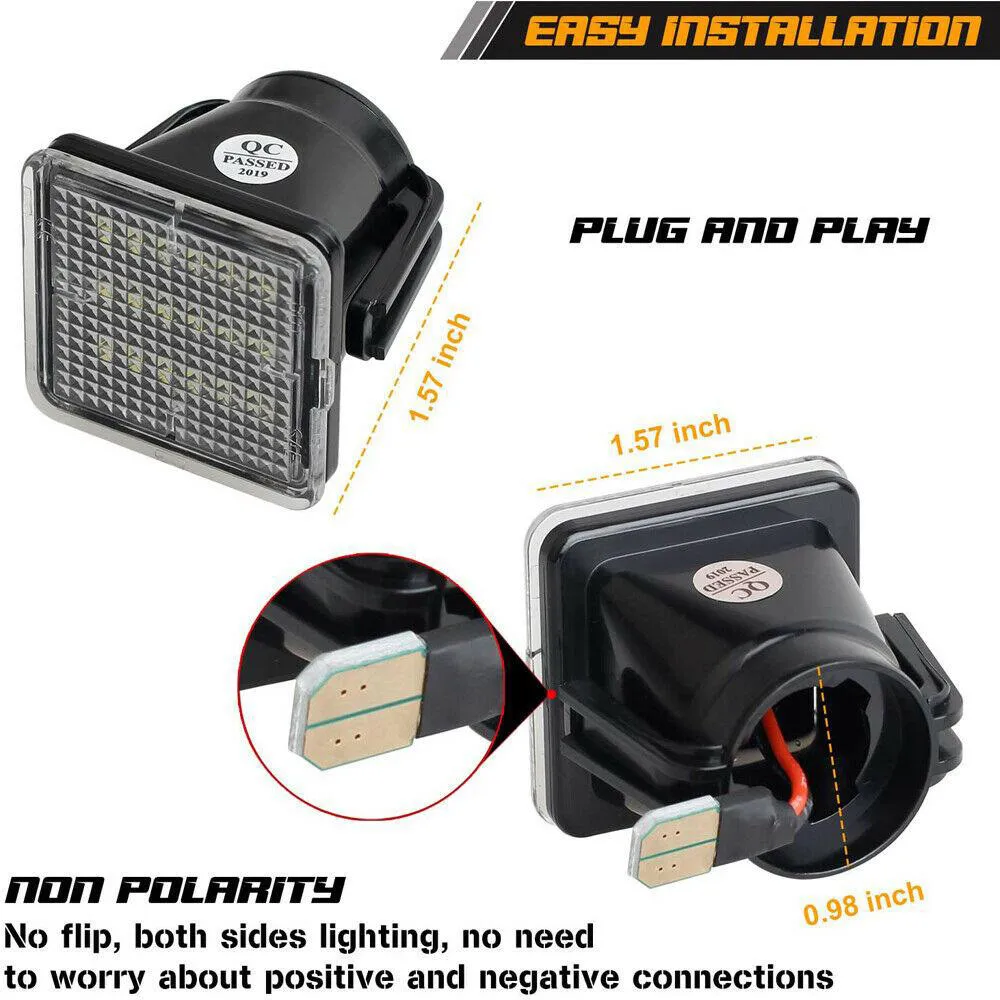 

LED License Plate Lamp Light Replaces Whiter6000k ) 18 SMD Accessrories