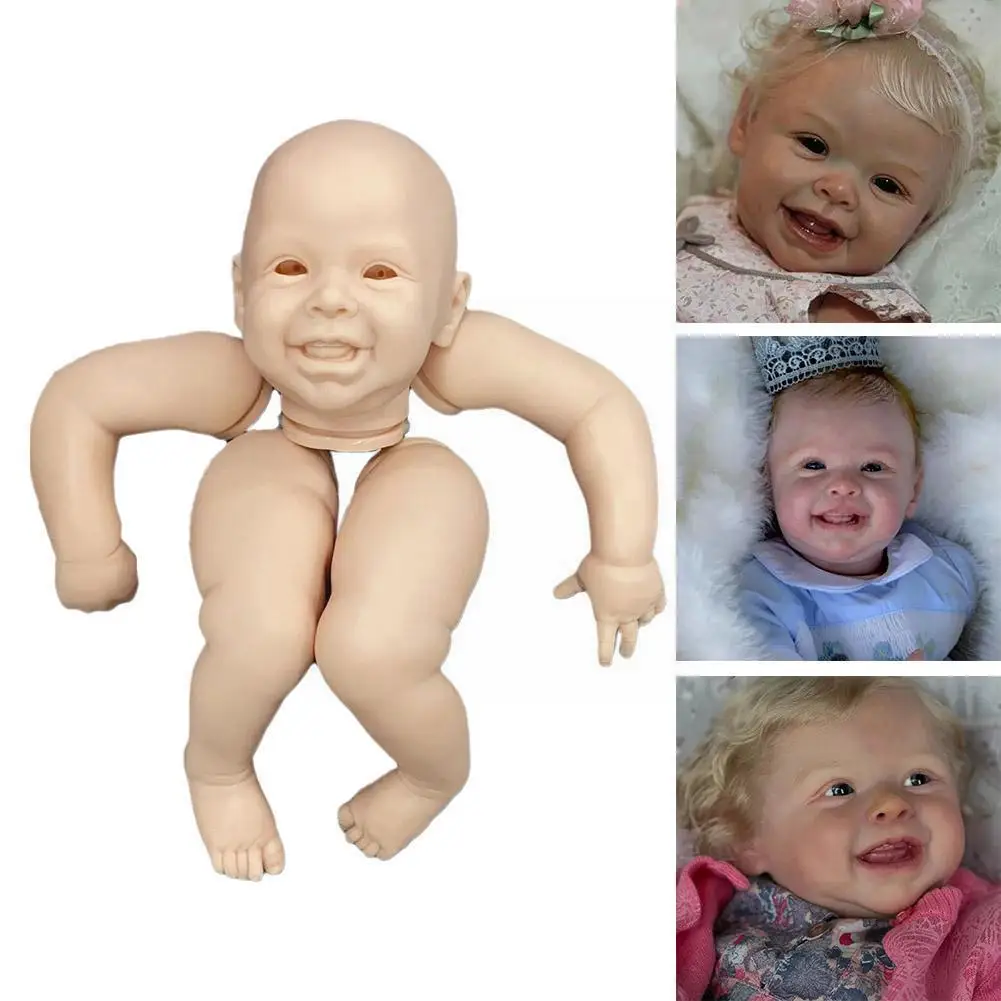 

20inch Reborn Kit Harper With Body And Eyes Soft Parts Unfinished V4p7