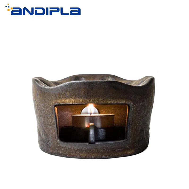 Японская грубая керамическая чайная плита керамические подсвечники кунг фу