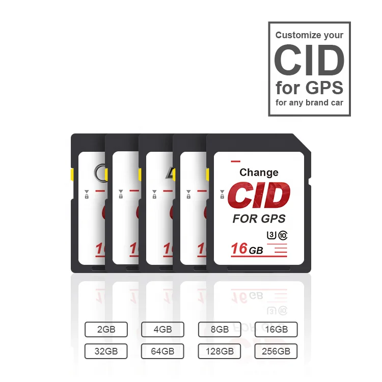 OEM / ODM 10 шт. чёрная 16G chang CID SD карта памяти 32GB флэш-карта 128GB 512GB высокая скорость до