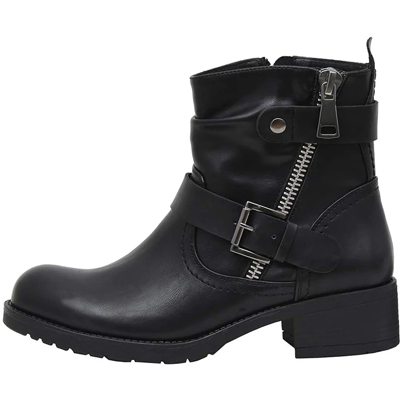 Мужские мотоциклетные ботинки из натуральной кожи черные классические челси