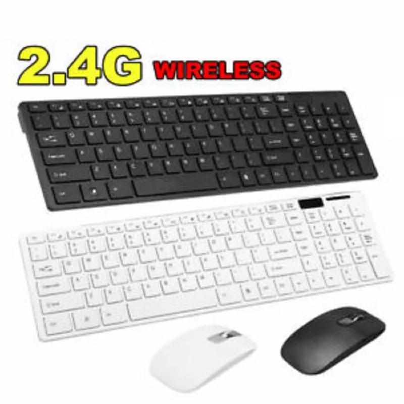 

Беспроводная клавиатура и мышь Combo Slim для Mac Ipad Iphone ПК ноутбука Планшета Usb