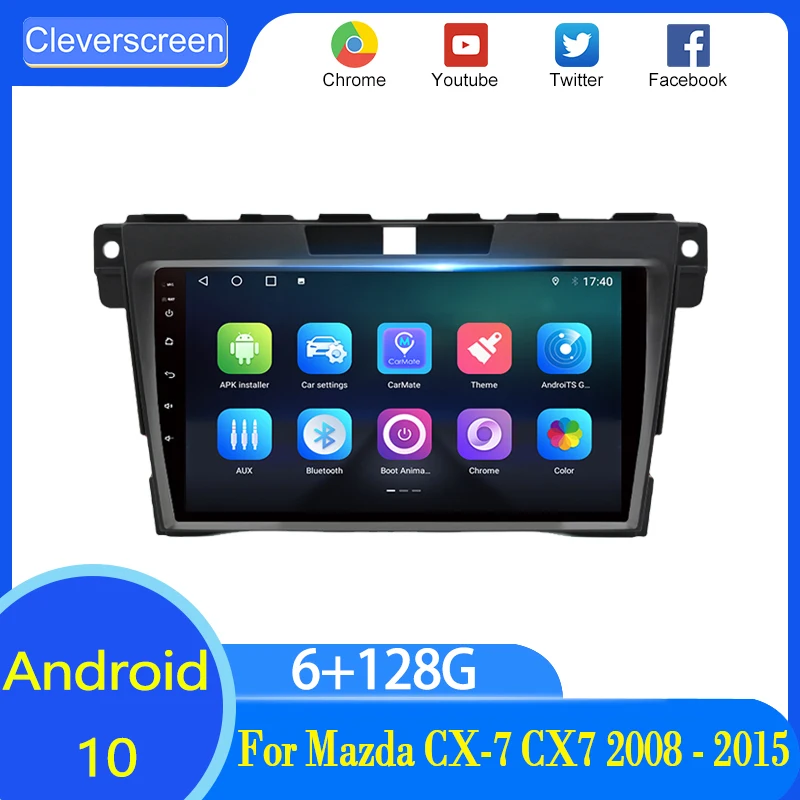 

For Mazda CX-7 CX7 2008 2009 2010 2011 2012 2013 2015 Android 10.0 Auto Radio Carplay 6G+128G Car Multimedia GPS 2din autoradio