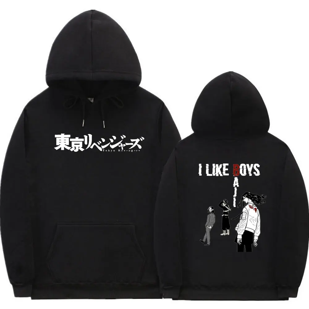 

Japan Anime Tokyo Revengers Graphic Print Hoodie I Like Boys Aji Hoodies Manga Sweatshirt Mens Womens Oversized Loose Streetwear