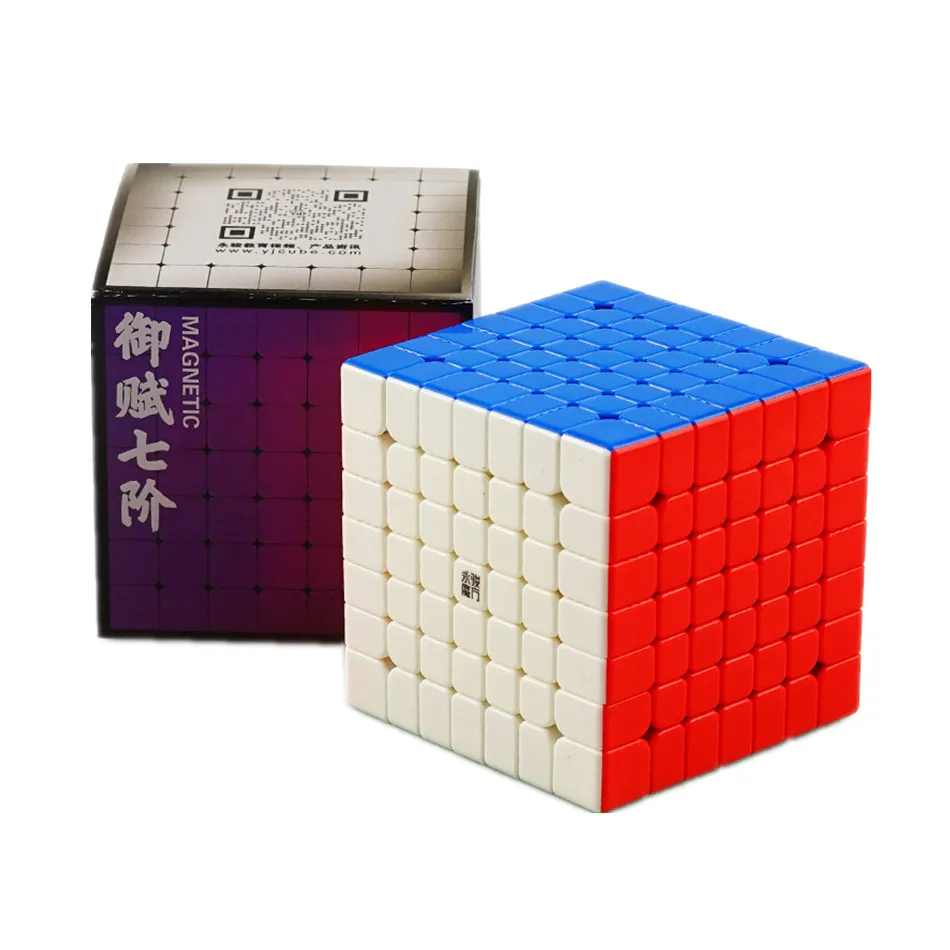 Yongjun Yufu V2M 7x7x7 Магнитный магический куб без наклеек Профессиональный скоростной