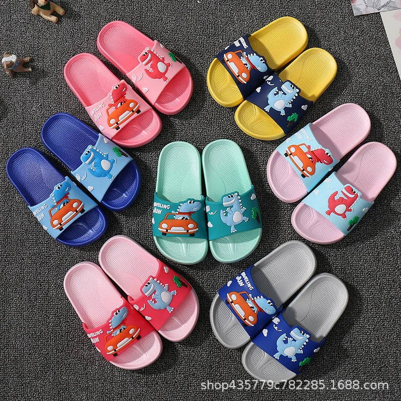 Новые стильные детские домашние тапочки для мужчин и женщин Сезон лето Домашние
