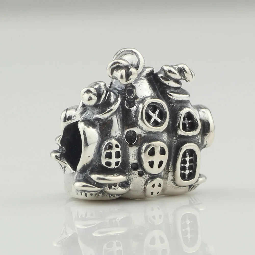 Подлинный 925 пробы Серебряный магический замок очаровательный бисер Подходит