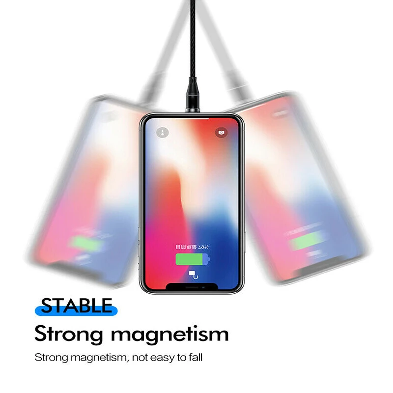 

UGI 3A Magnetic Cable For IOS Micro USB Type C USB C Cable Charger Android Mobile Phone Fast Charging Cable For Samsung Oneplus