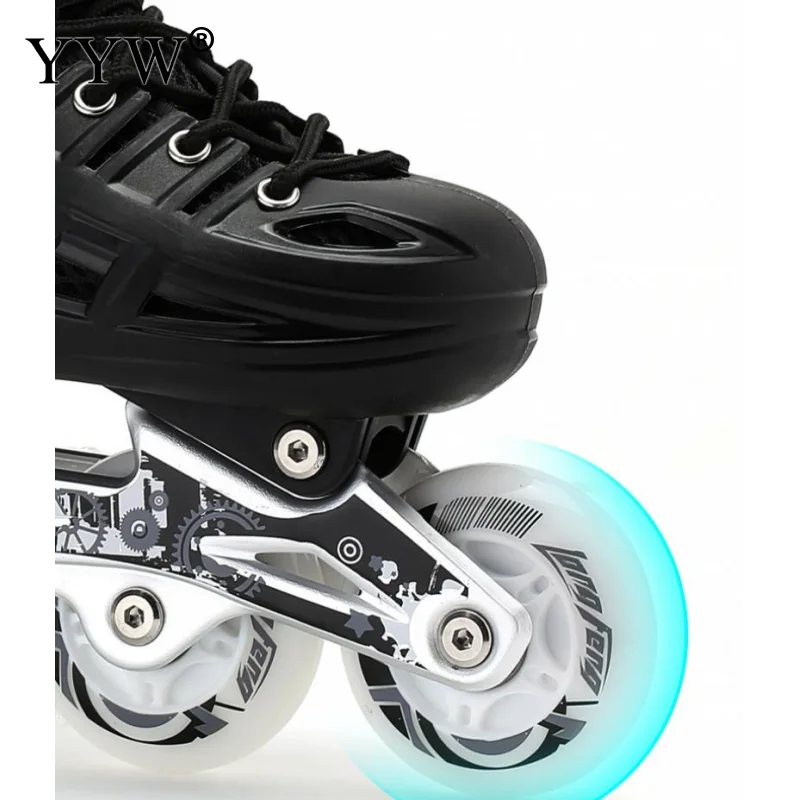 Для мальчиков и девочек женщин на плоской подошве для взрослых роликовых коньков