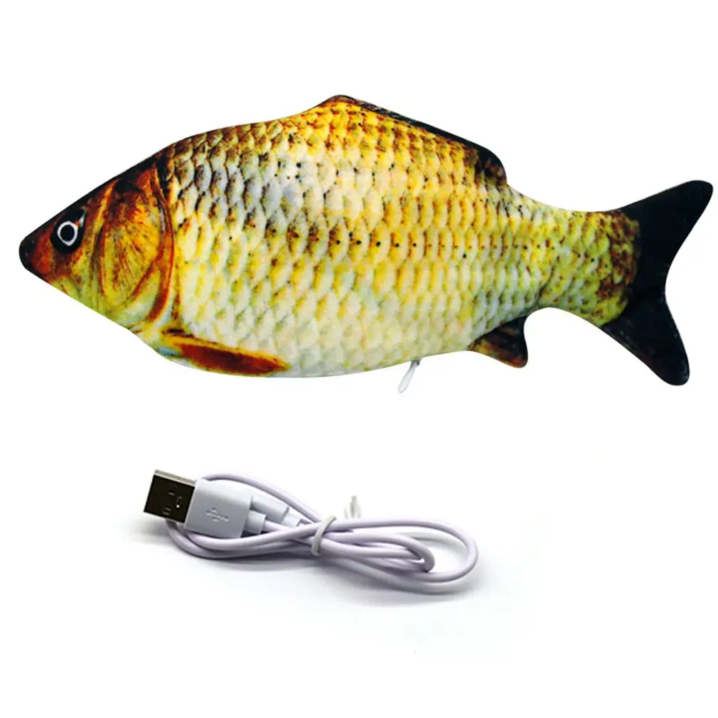 

1 шт., электрическая рыба-прыгалка, красная рыба, имитация электрической рыбы, игрушка для домашних животных, рыба, плюшевые детские игрушки