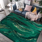 Современный яркий зеленый коврик с абстрактным рисунком, мягкие коврики в европейском стиле для гостиной, Противоскользящий коврик, напольный коврик, коврик