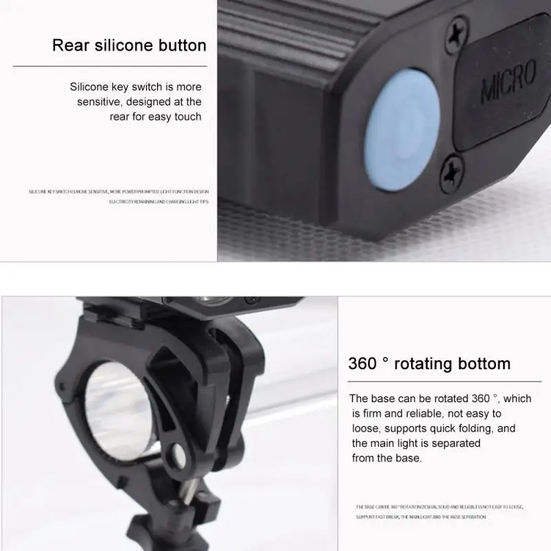 

Y16 Bike Front Light Bicycle Headlight LED MTB Flashlight 1200mAh 400LM USB Charging IP65 Rainproof Night Cycling Accessories