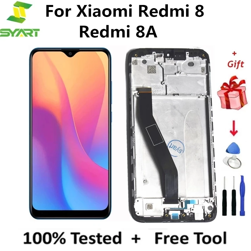 

ЖК-экран для Xiaomi Redmi 8/Redmi 8A, ЖК-дисплей с сенсорным экраном и дигитайзером для Redmi 8/Redmi 8A, сменный экран с рамкой