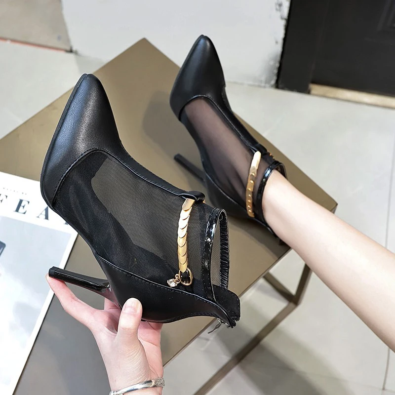 

2021 Women High Heels Summer Pointed Pumps Sandals Sexy High Heels Female Summer Shoes Breathable Female Pumps
