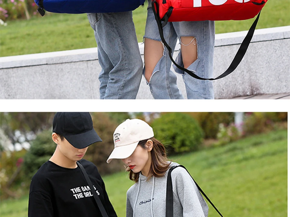 Men Sport Gym Bag Women Fitness Waterproof Outdoor Separate Space For Shoes Travel Handbag Backpack