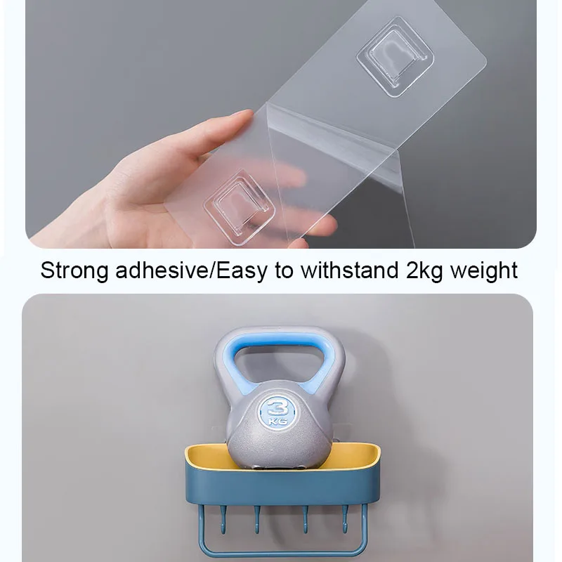 Многофункциональная настенная полка стеллаж для хранения на присоске