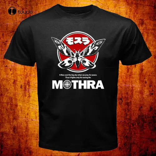 

New Japan Mothra Giant Butterfly Kaiju Fashion Short Sleeve Round Men Cheap Price Custom Made T Shirts