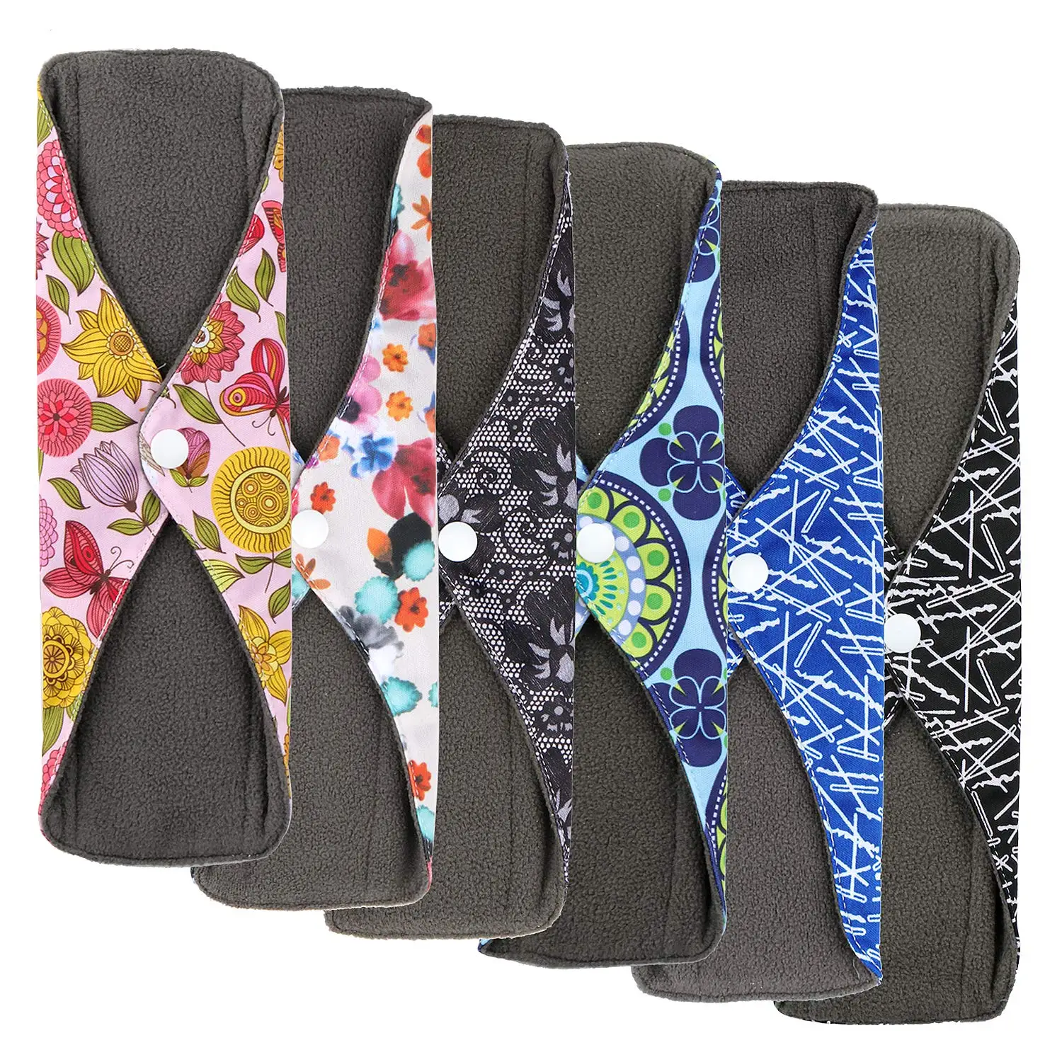 Гигиеническая салфетка многоразовая моющаяся Бамбуковая угольная Послеродовая