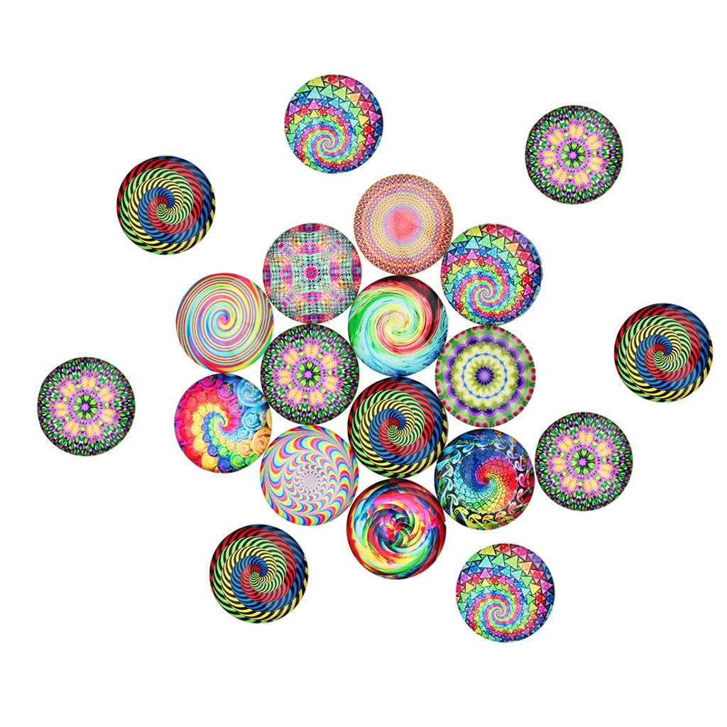 

12mm Glass Cabochon Flatback Dome Fine Stone For DIY Jewelry Making 20 Pcs