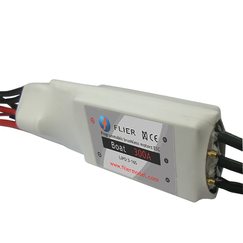 

FLIER 300A ESC 3-16S ESC cooling water high voltage brushless speed controller with program box for RC Boat surfboard