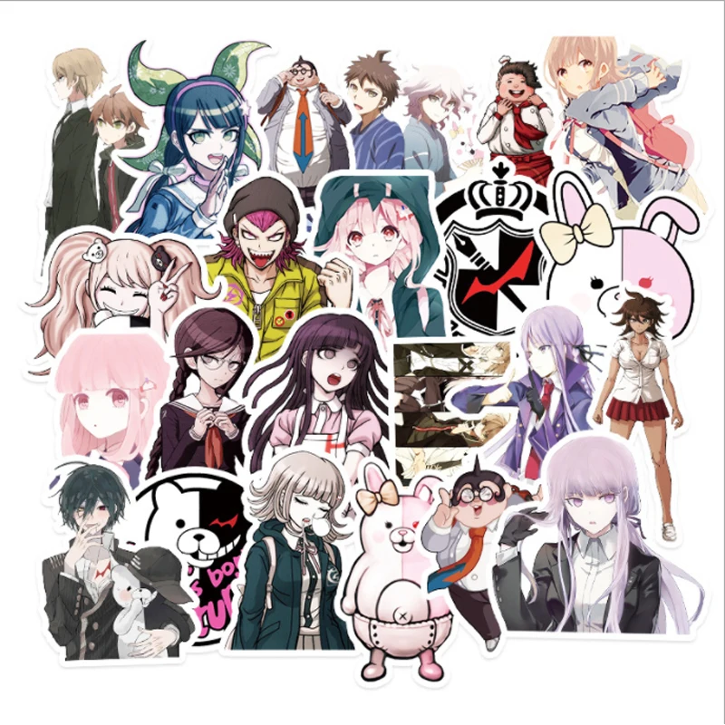 

50pcs Sticker Danganronpa Kirigiri Kyouko Monokuma accessories Cosplay Prop