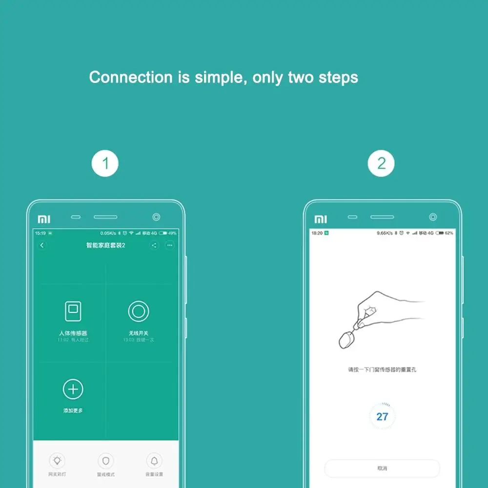 Оригинальный датчик для окон и дверей Xiaomi умный мини карманный дом с