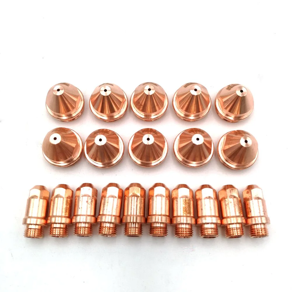 

10pcs YGX100102D electrode and 10pcs YGX100103D nozzle for YGX-100 YK-100 100A Huayuan LGK-100 LGK-120 CNC Plasma torch