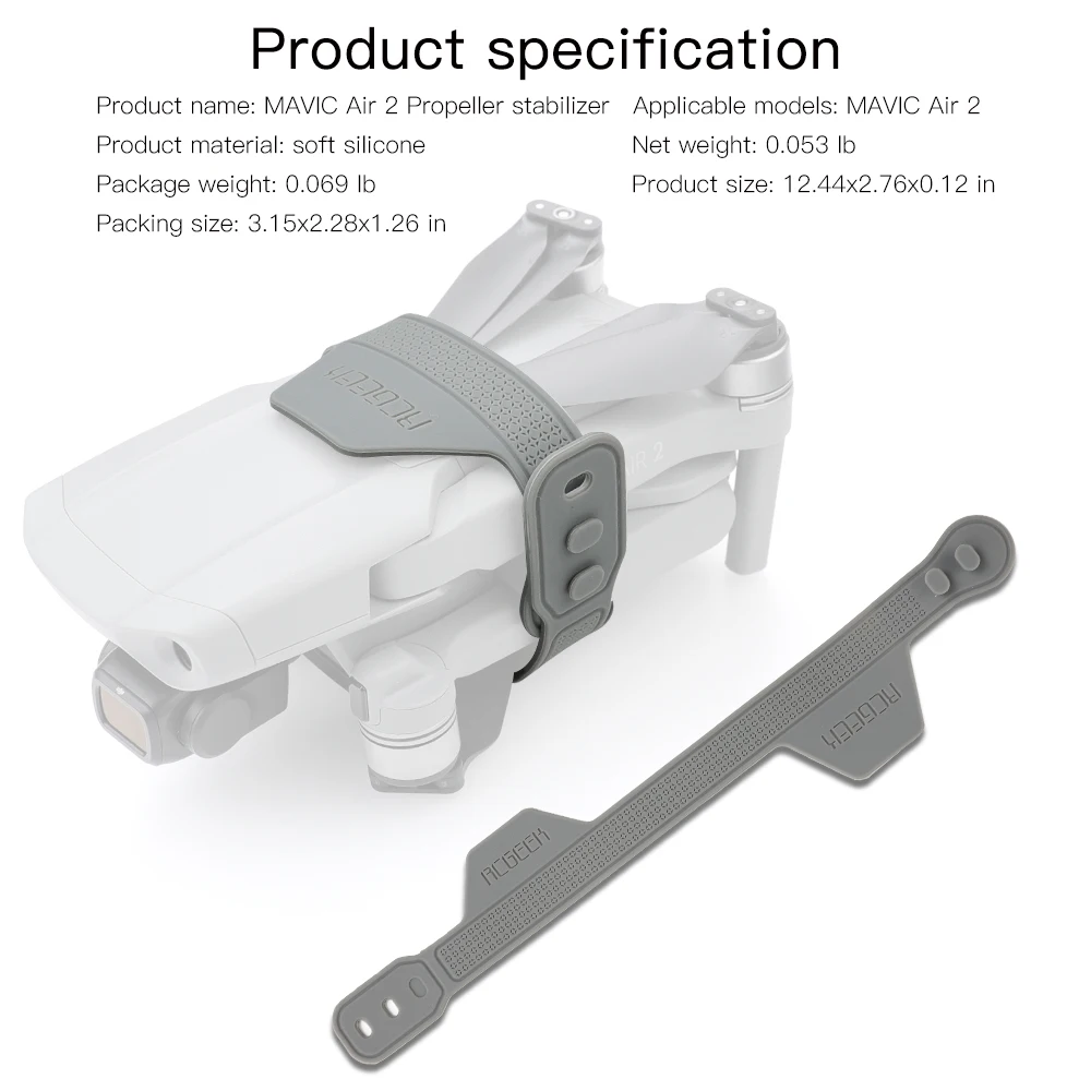 Propeller Stabilizer Holder for DJI Mavic Air 2S Silicone Blade Fixed Props Transportation Protector 2 Accessories | Электроника