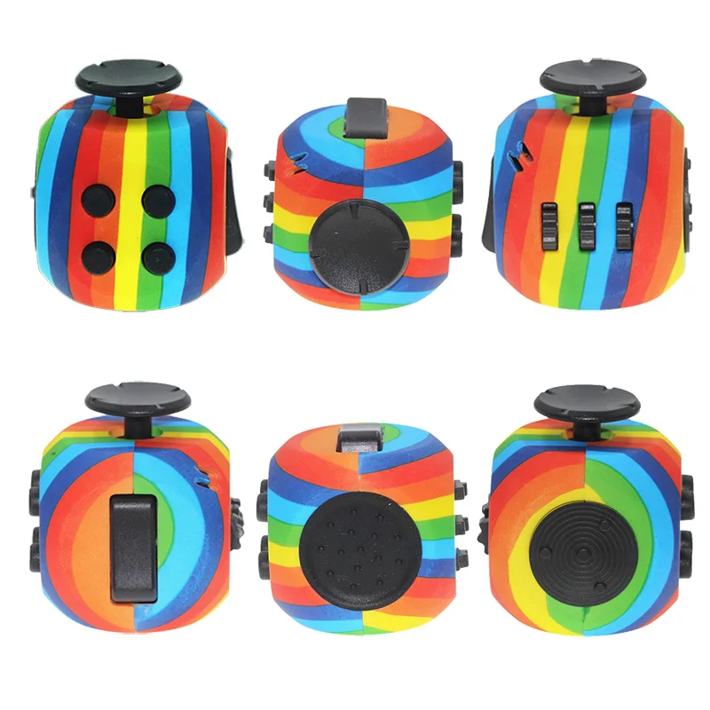 

New Decompression Cube Sieve Dice Anti Stress Anxiety High Quality Fidget Toys Gifts for Autism ADHD Anxiety Relief Focus Kids