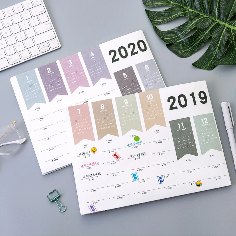 2020 365 дней настенный бумажный календарь ежедневник заметки очень большое