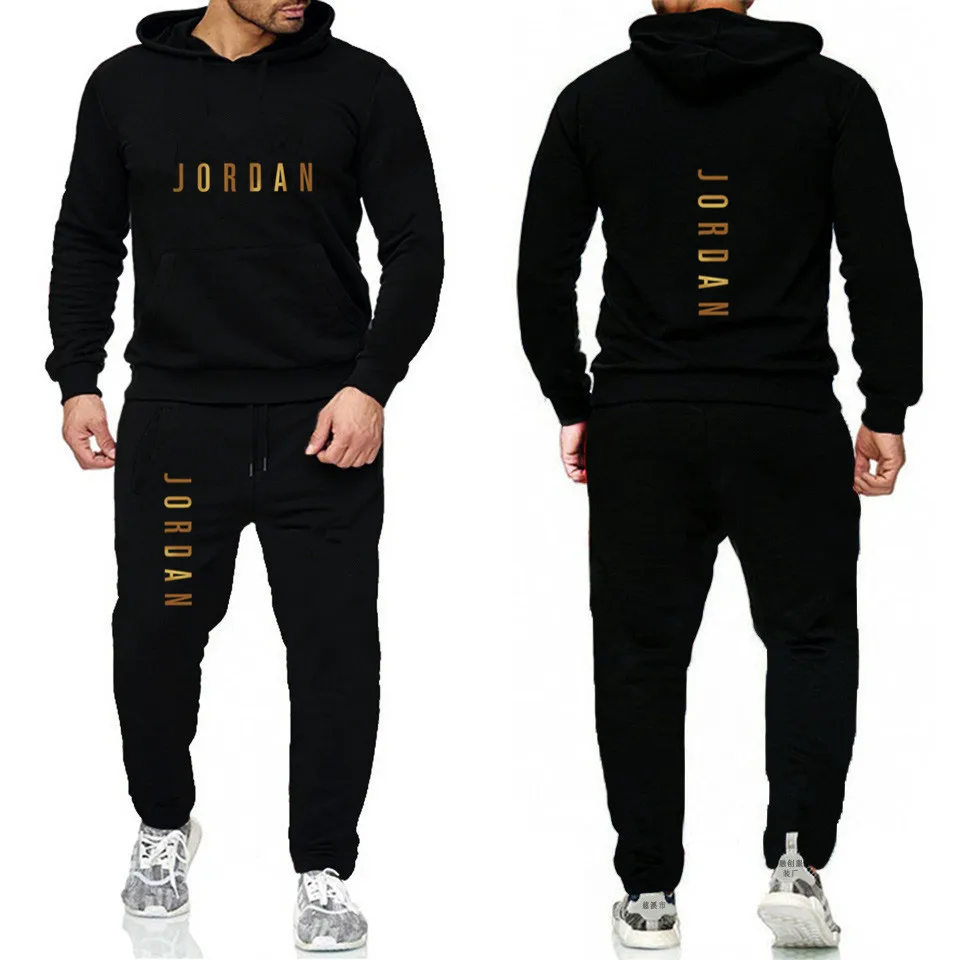 

2019 Brand Men Tracksuit 2 Piece Tops and Pants Mens Sweat Suits Set Letter Print Plus Size Jogger Sets for Men Clothing