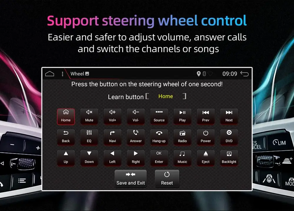 Автомобильный мультимедийный плеер PX6 4 Гб + 64 ГБ GPS Android 10 1Din DVD для